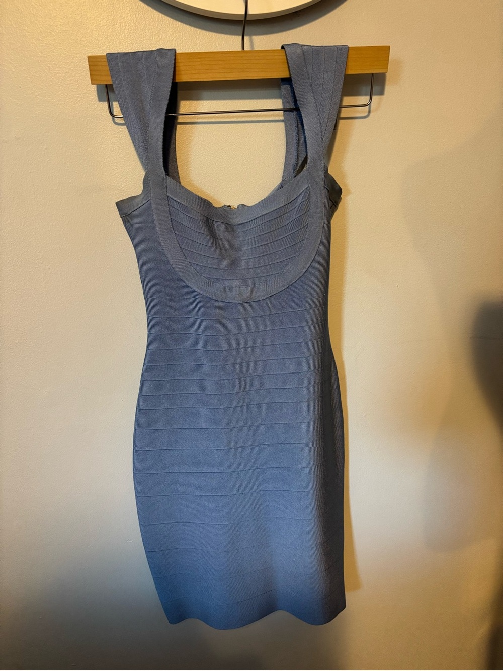 Marciano Slate Blue Bandage Mini Dress